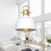 Candeeiro de Teto – 120 cm – Branco – Metal