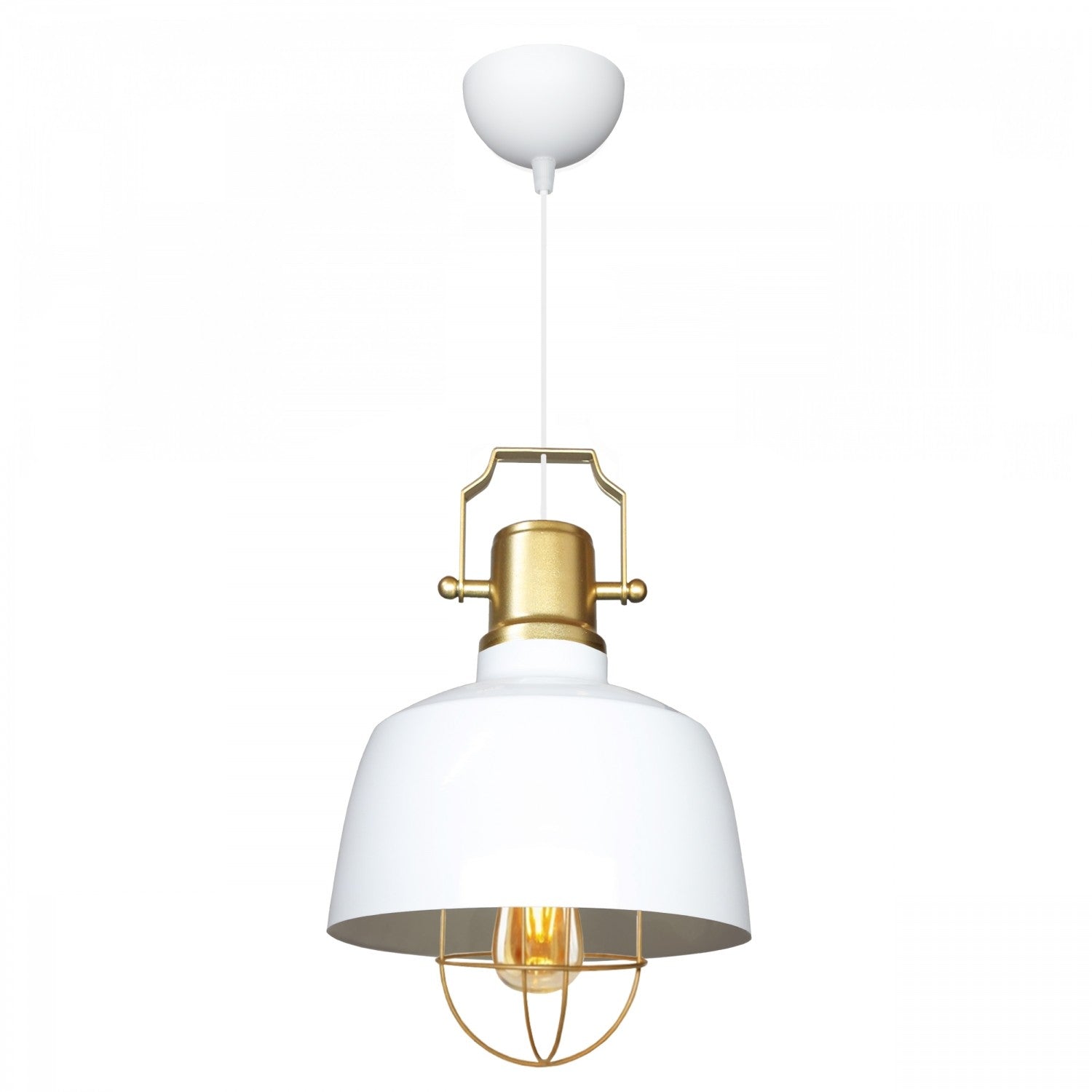 Candeeiro de Teto – 120 cm – Branco – Metal