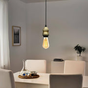 Candeeiro de Teto – 100 cm – Preto – Metal