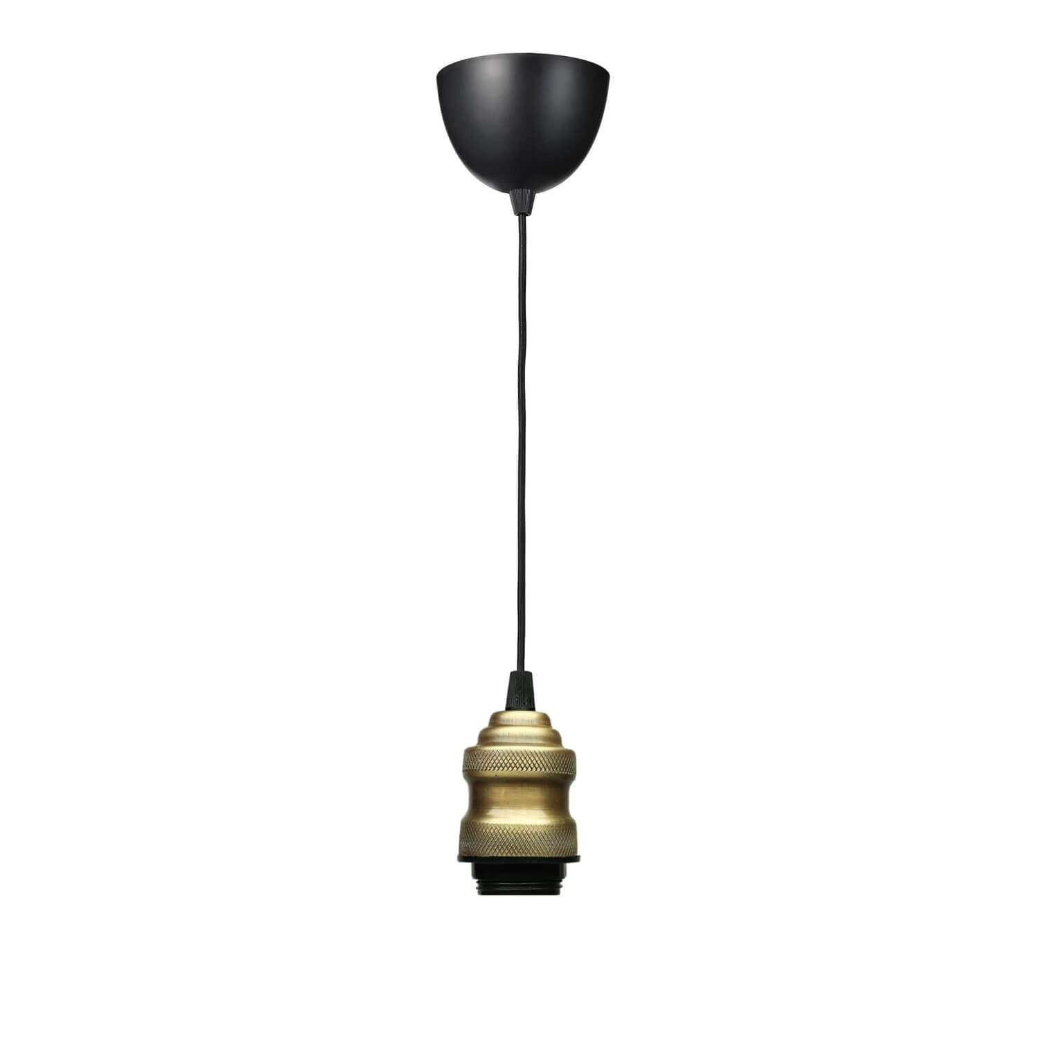 Candeeiro de Teto – 100 cm – Preto – Metal