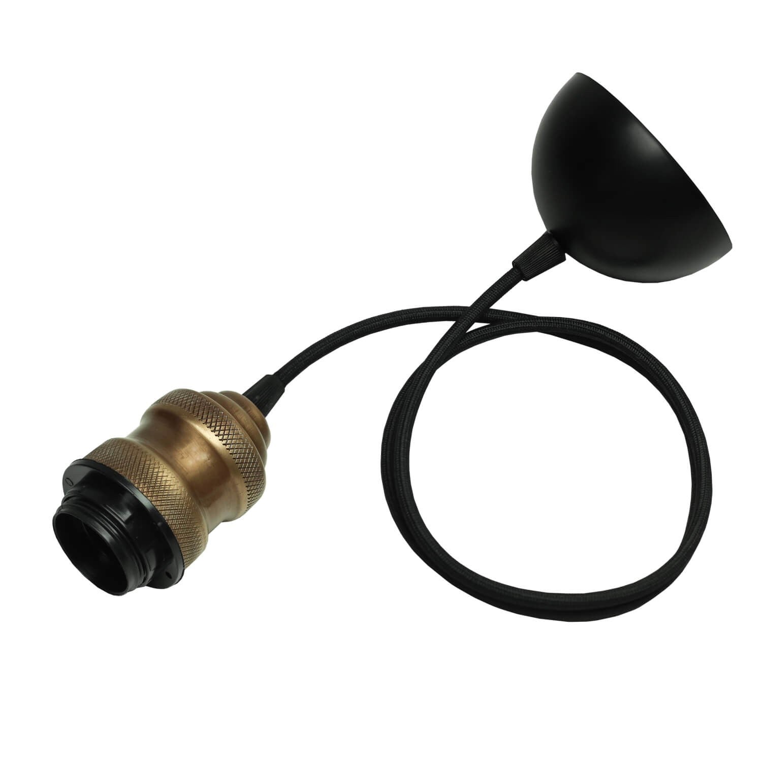 Candeeiro de Teto – 100 cm – Preto – Metal