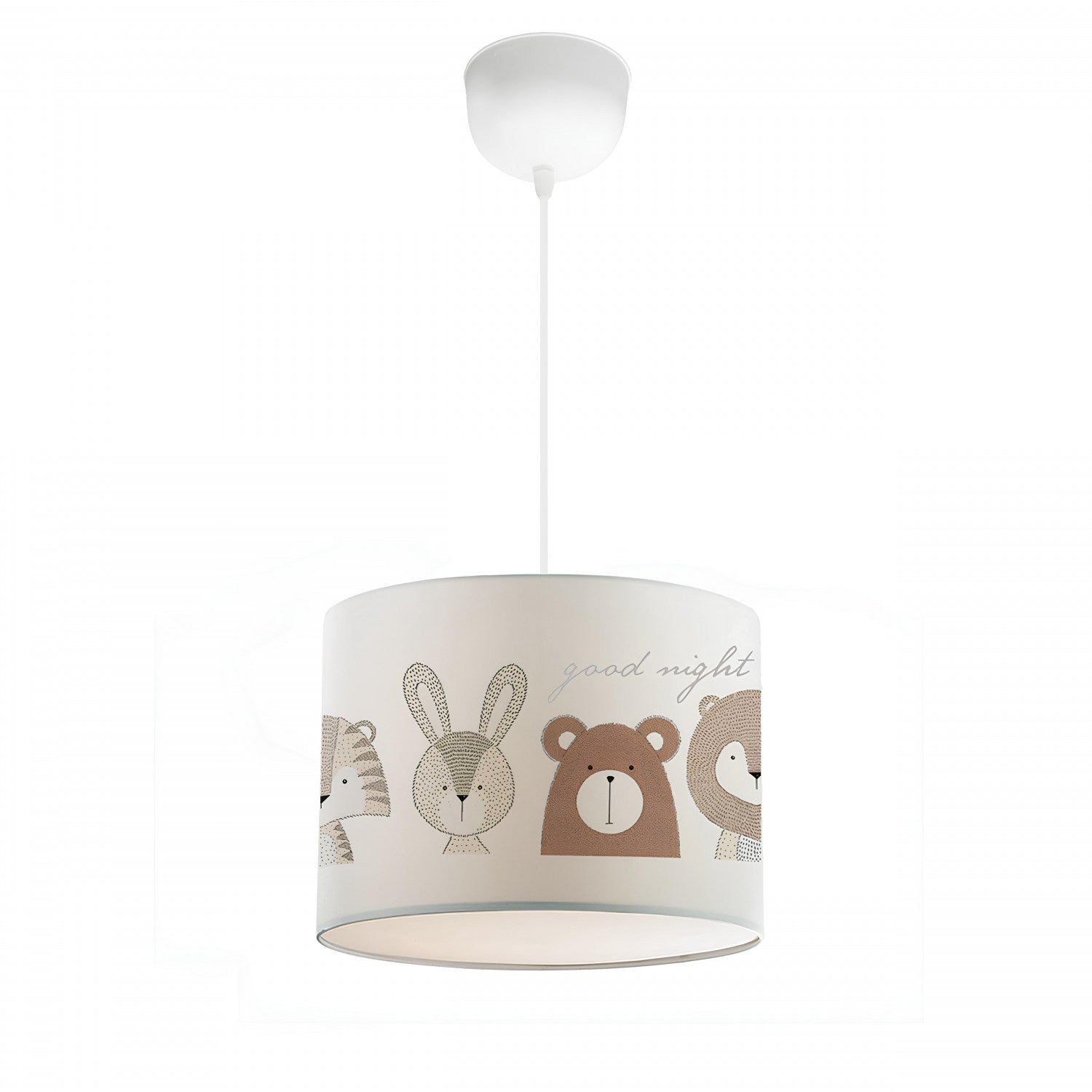 Candeeiro de Teto – 70 cm – Multicolorido – Tecido