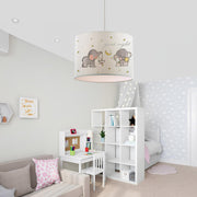 Lustre – 70 cm – Multicolorido – Tecido