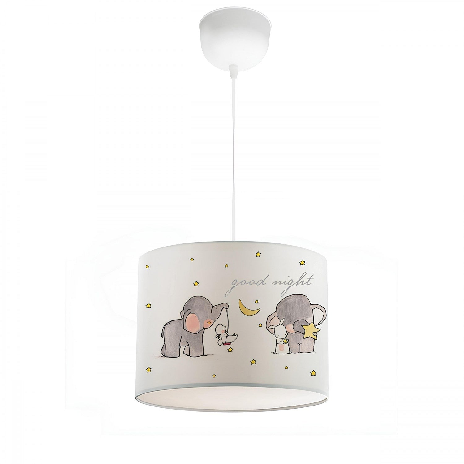 Lustre – 70 cm – Multicolorido – Tecido