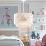 Candeeiro de Teto – 70 cm – Creme – Plástico com tampa de PVC