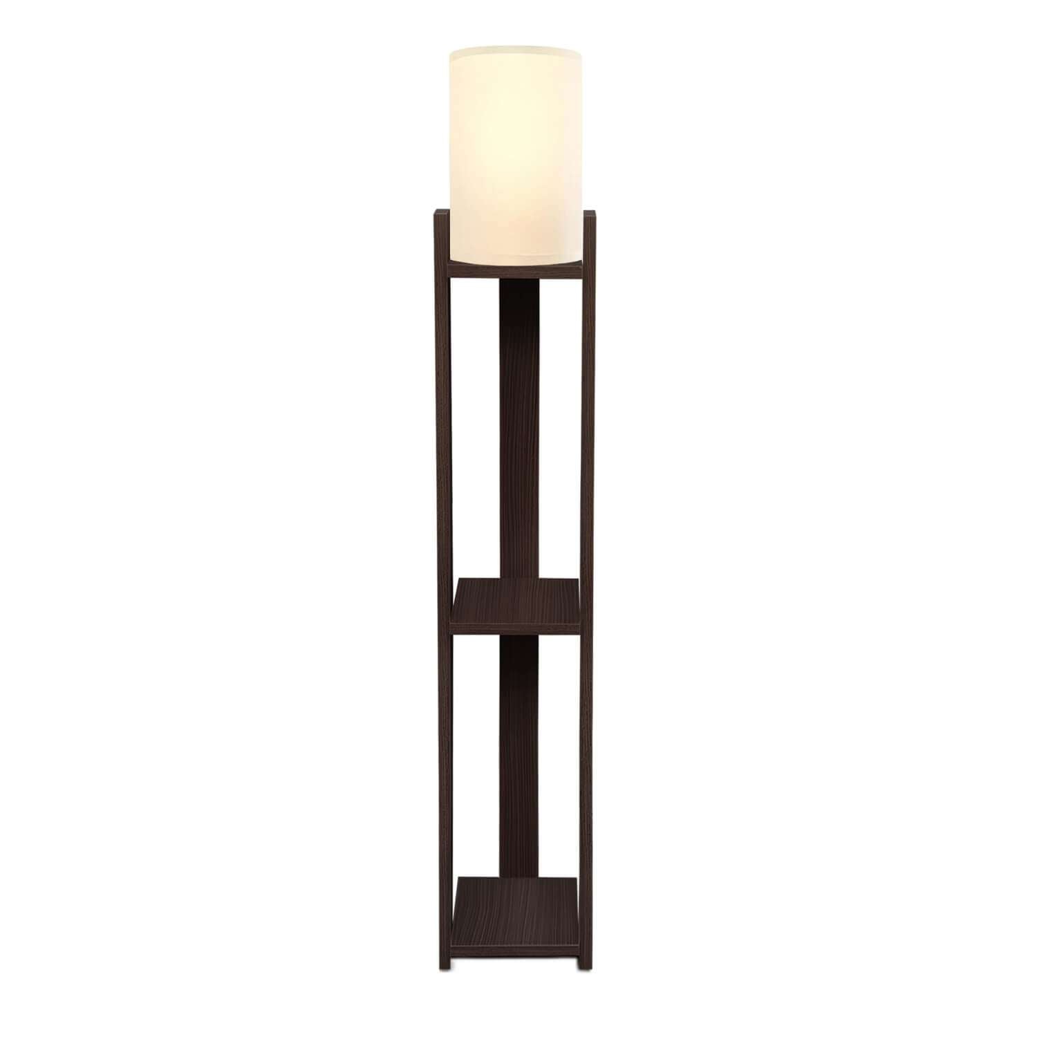 Candeeiro de Pé em MDF – 18.5 x 18.5 x 142 cm – Creme