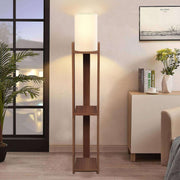 Candeeiro de Pé de madeira – 142 cm – Creme – MDF