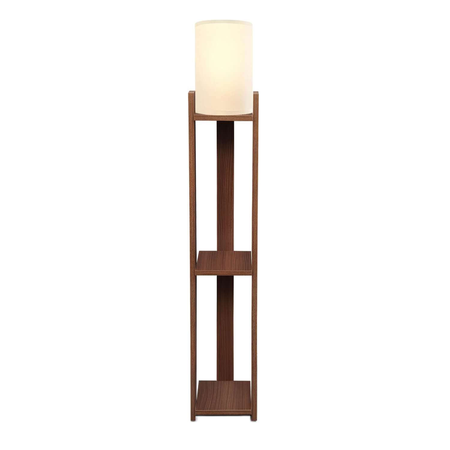 Candeeiro de Pé de madeira – 142 cm – Creme – MDF