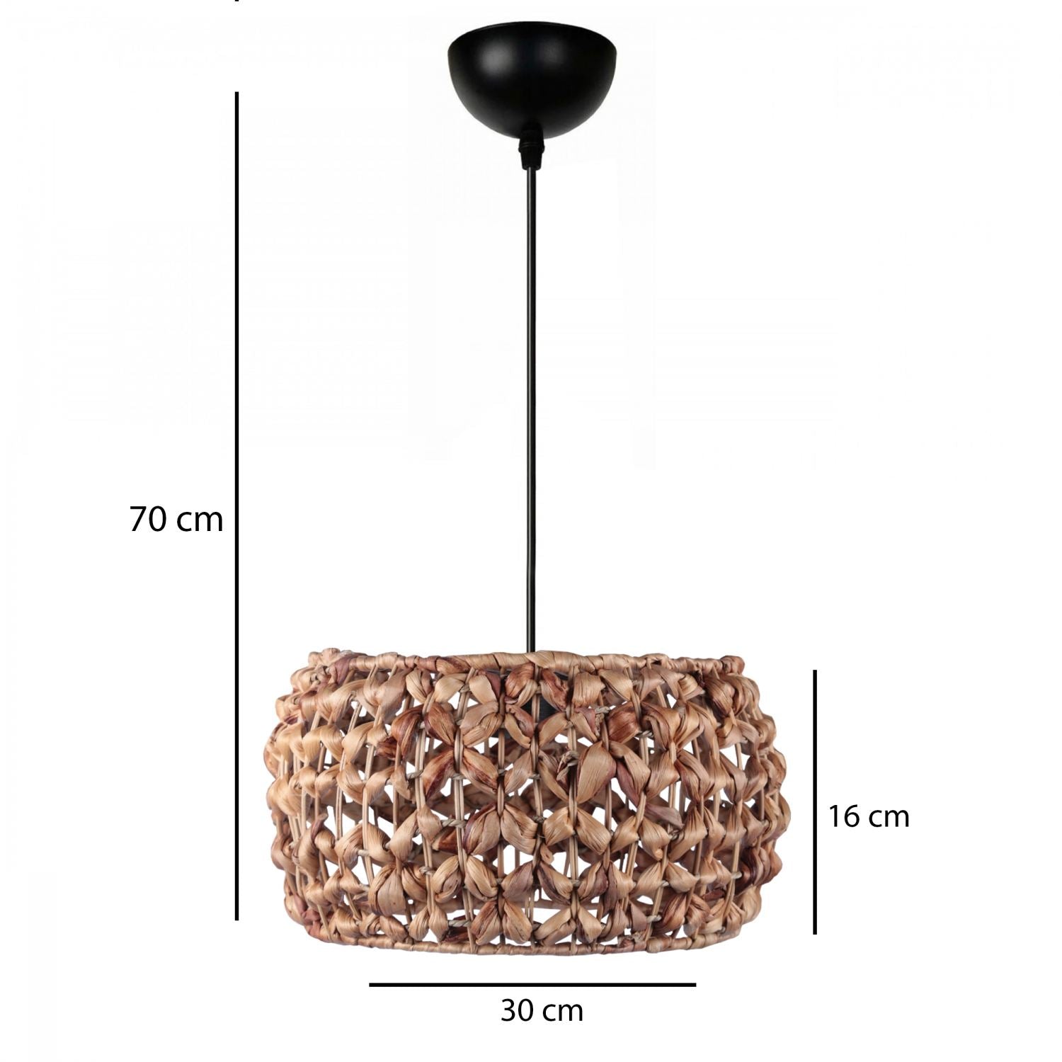 Candeeiro de Teto – 25-70 cm – Natural – Metálico