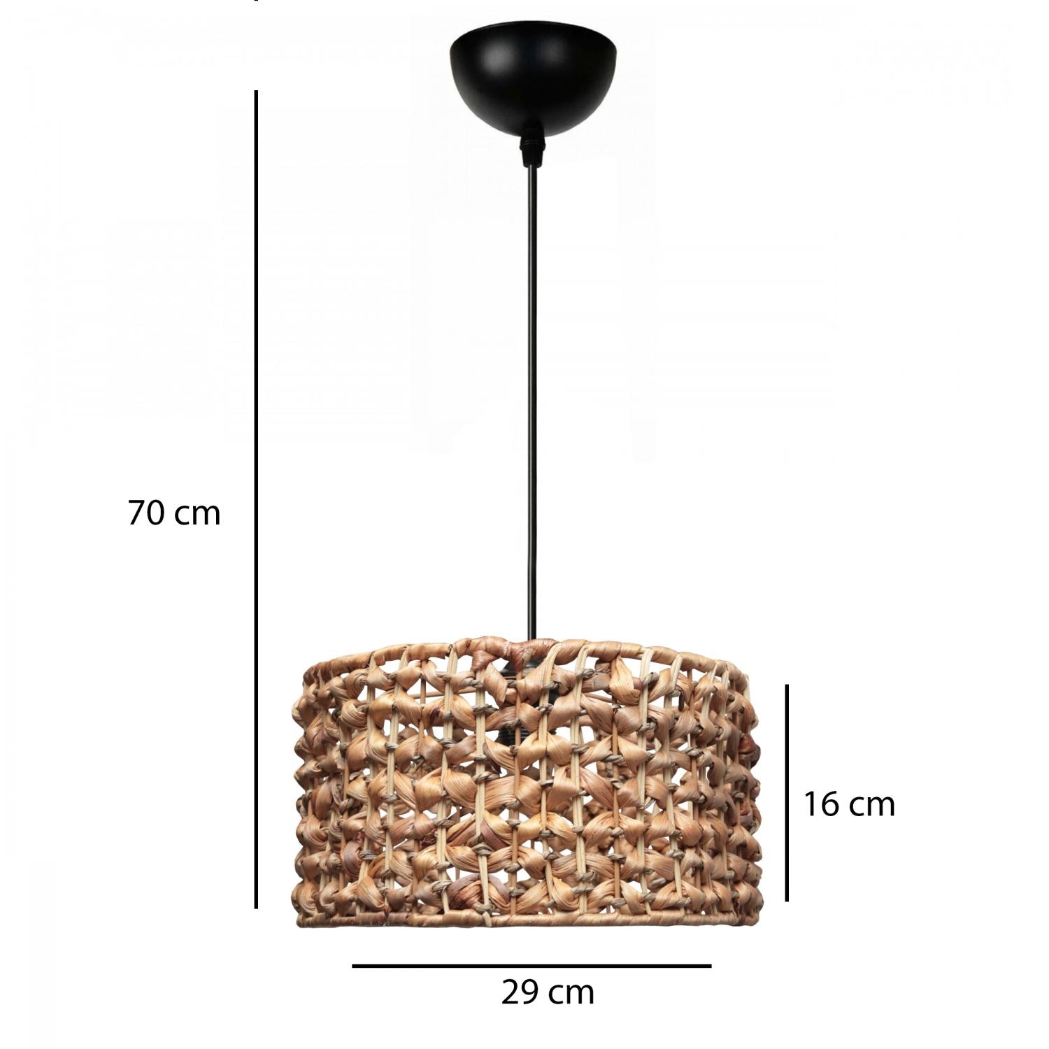 Candeeiro de Teto – 20-70 cm – Natural – Metálico