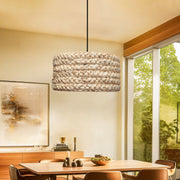 Candeeiro de Teto – 20-70 cm – Natural – Metal e Corda