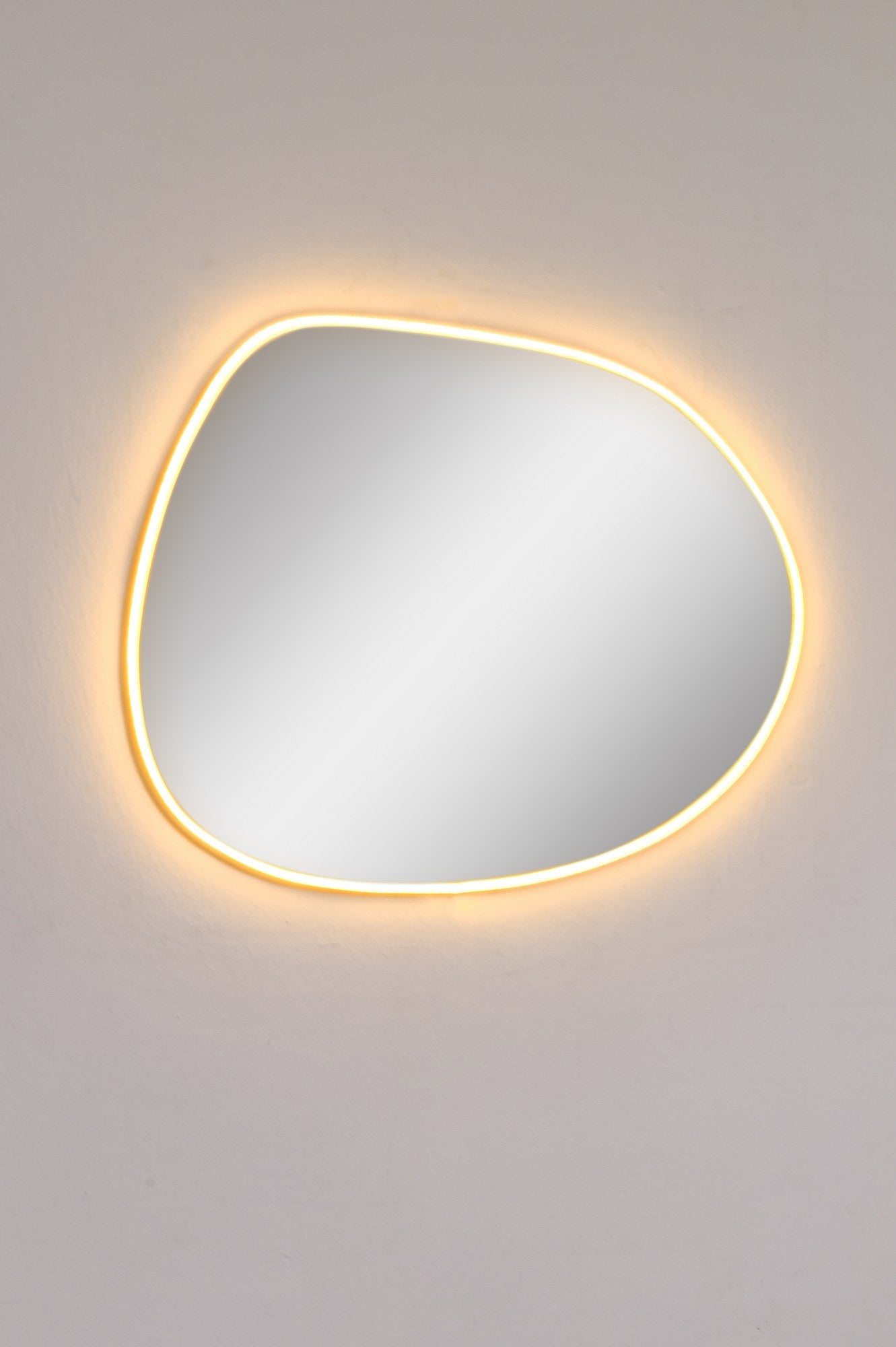 Espelho com Iluminação Led-Piago-Amarelo