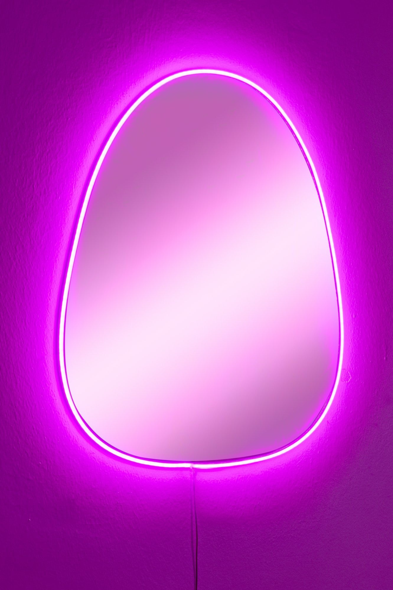 Espelho com Iluminação Led-Quippy-Rosa