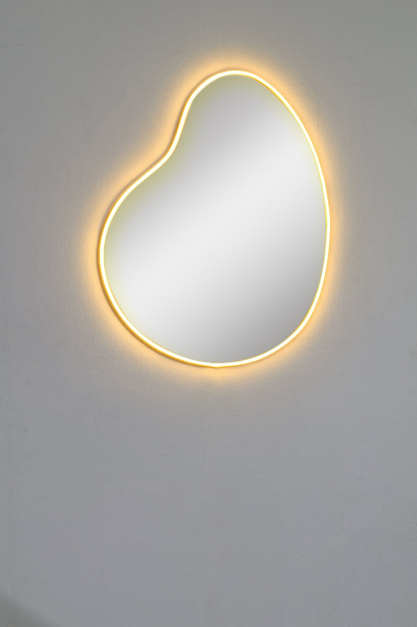Espelho com Iluminação Led-Glenia-Amarelo