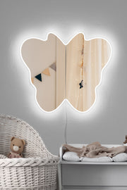 Espelho com Iluminação Led-Butterfly Silver-Branco