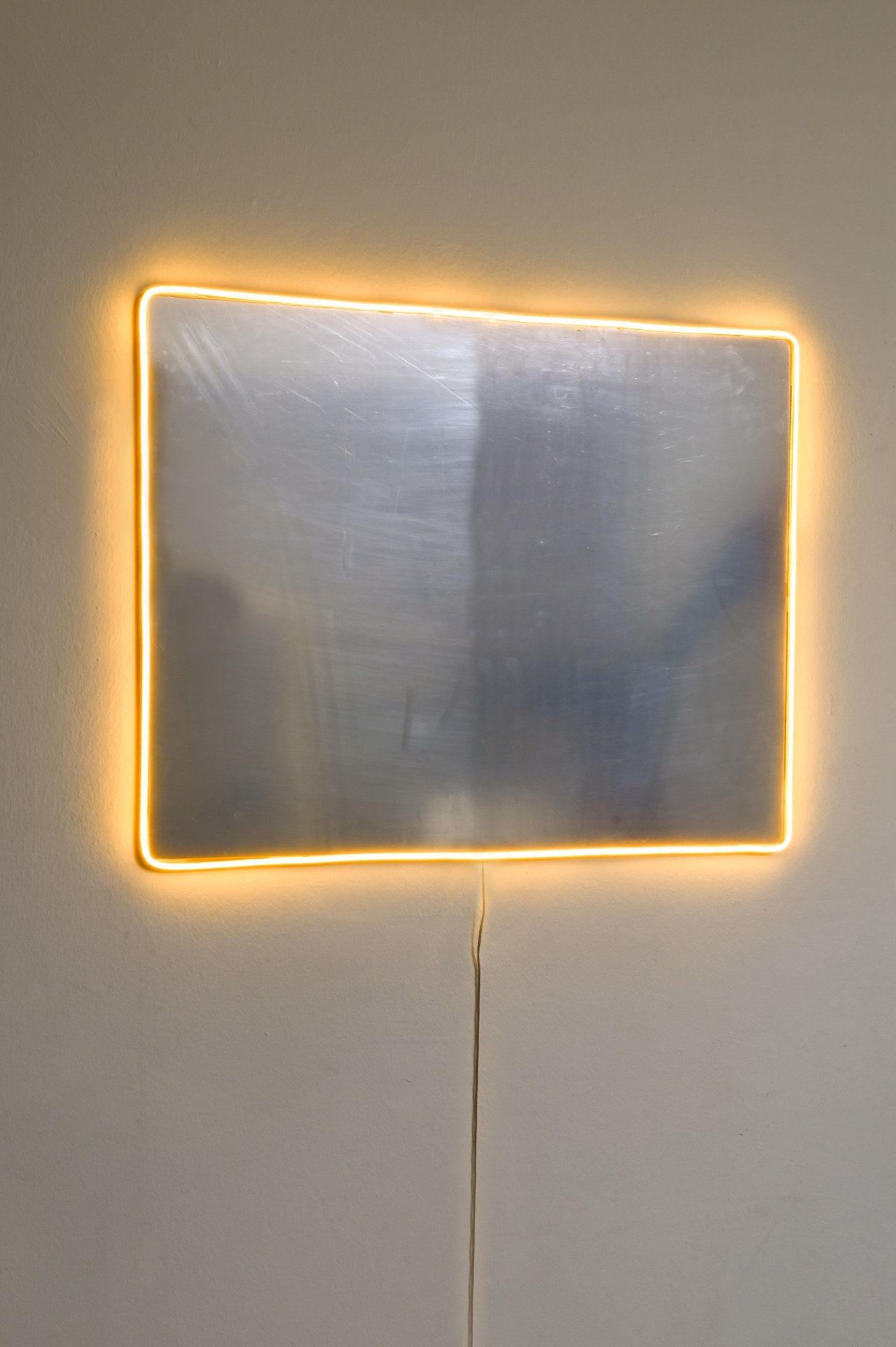 Espelho com Iluminação Led-Rectangular-Amarelo