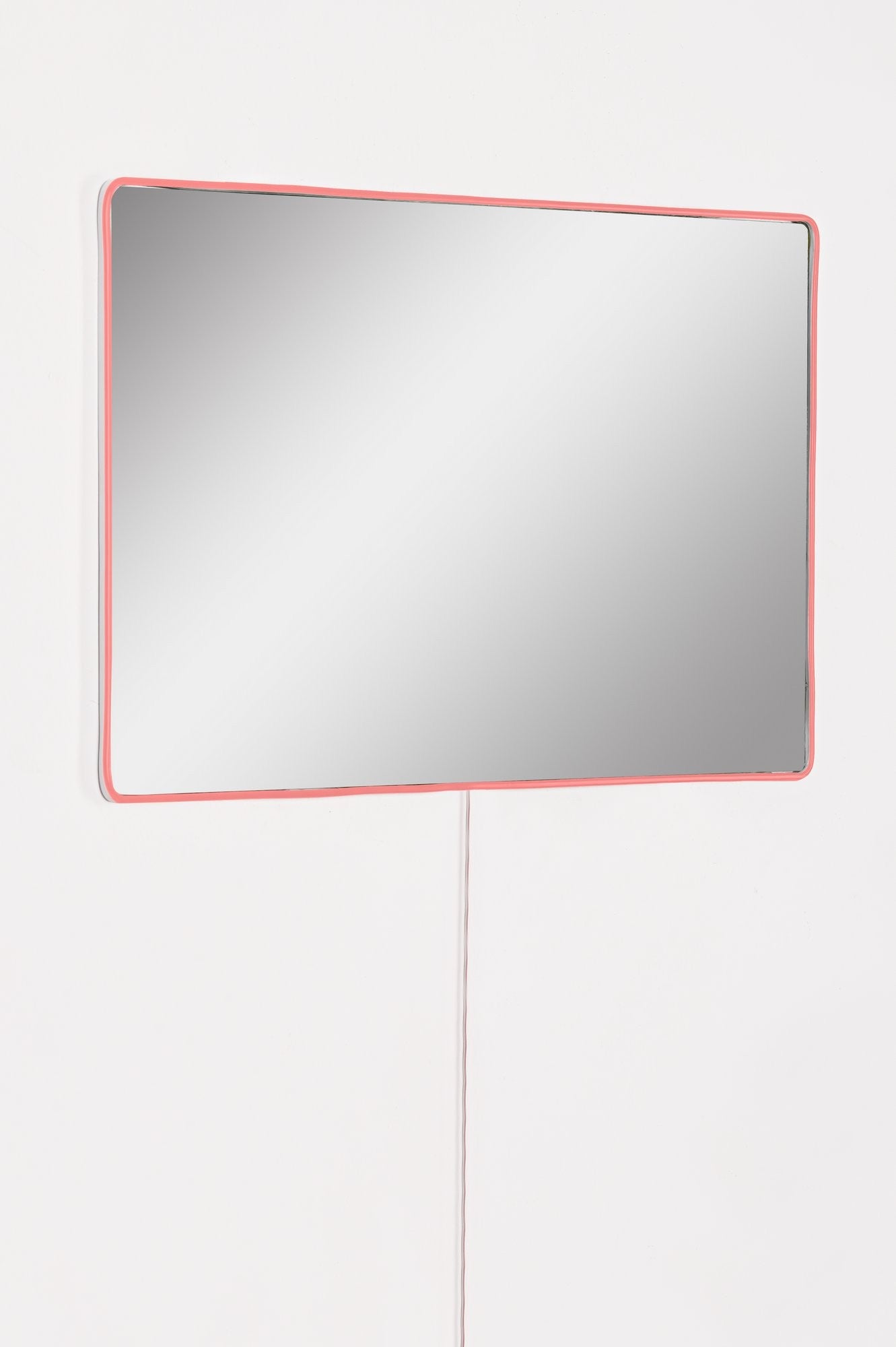 Espelho com Iluminação Led-Rectangular-Rosa
