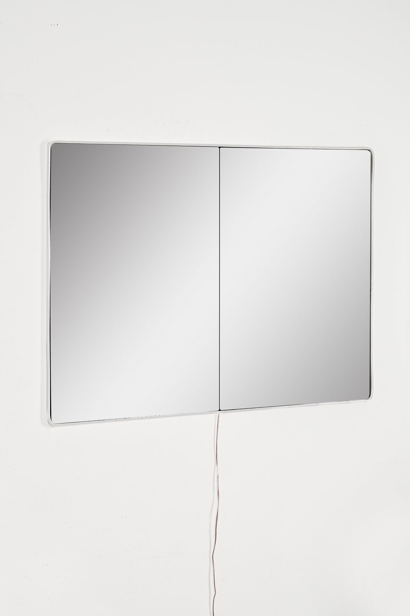 Espelho com Iluminação Led-Rectangular-Branco