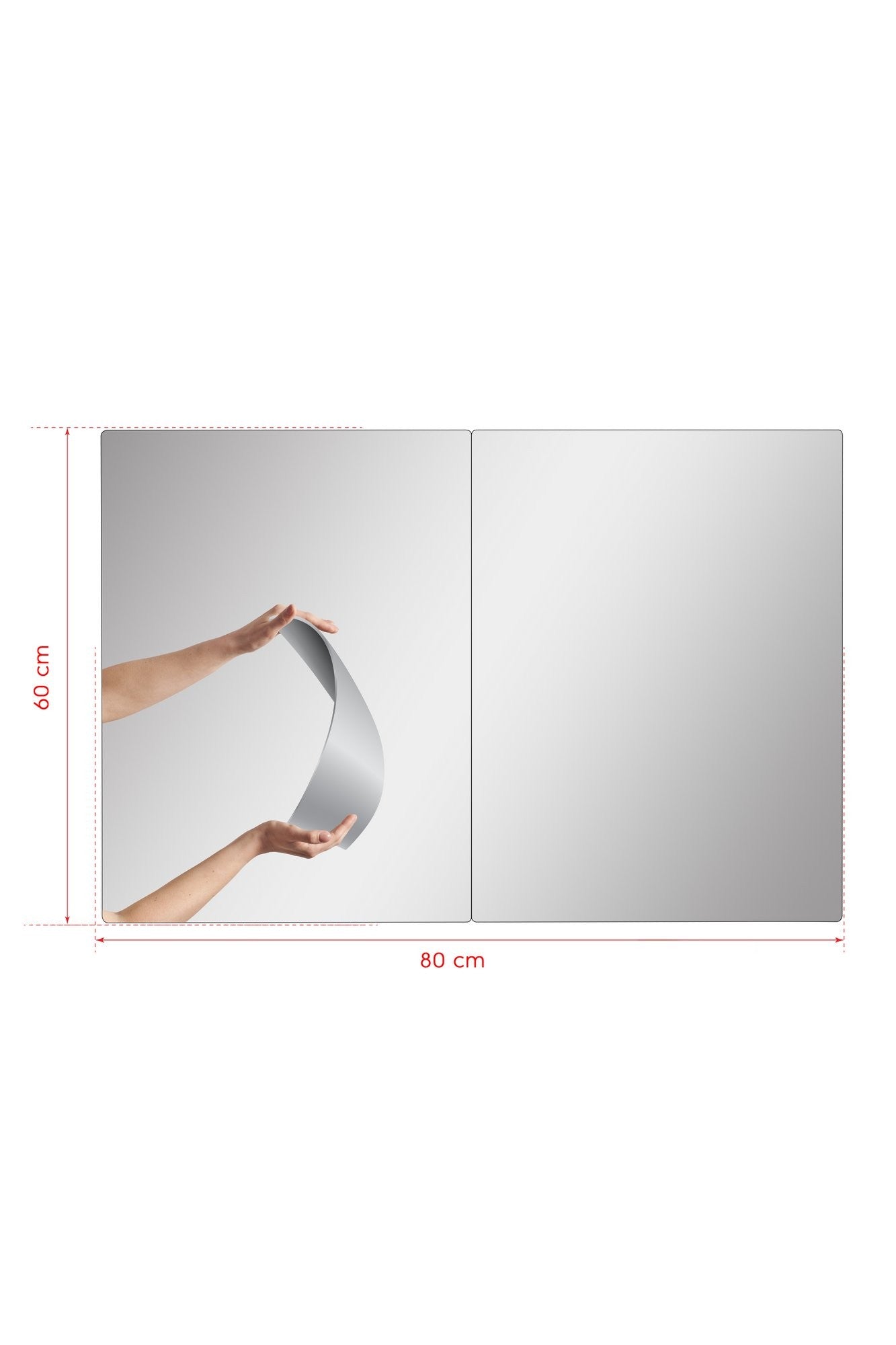 Espelho com Iluminação Led-Rectangular-Branco