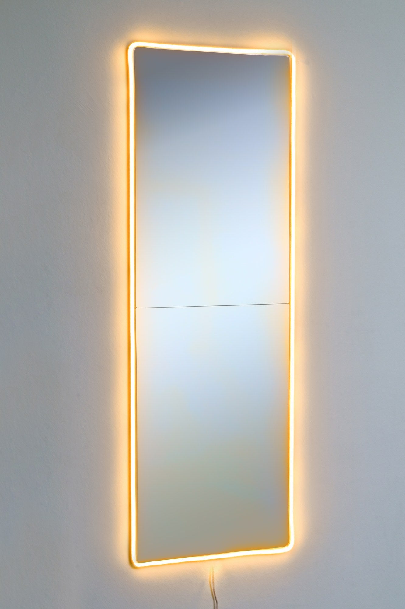 Espelho com Iluminação Led-Rectangular-Amarelo