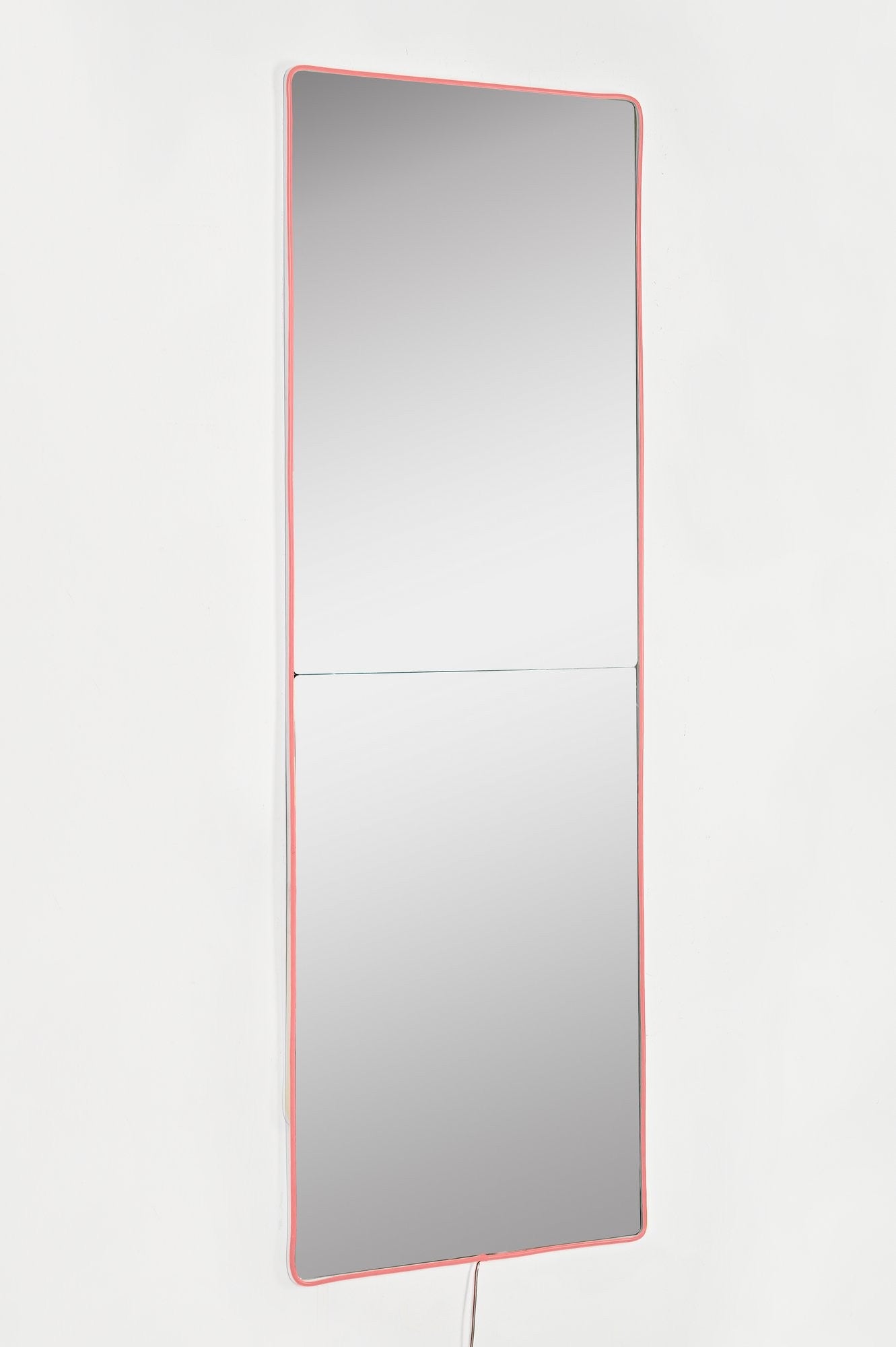 Espelho com Iluminação Led-Rectangular-Rosa