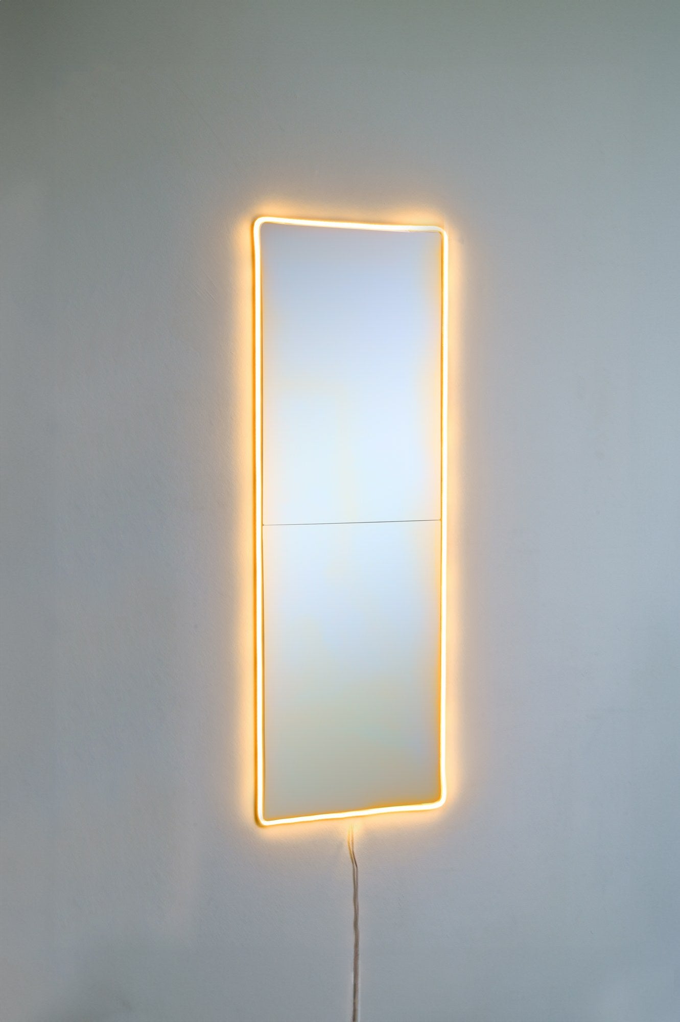 Espelho com Iluminação Led-Rectangular-Amarelo