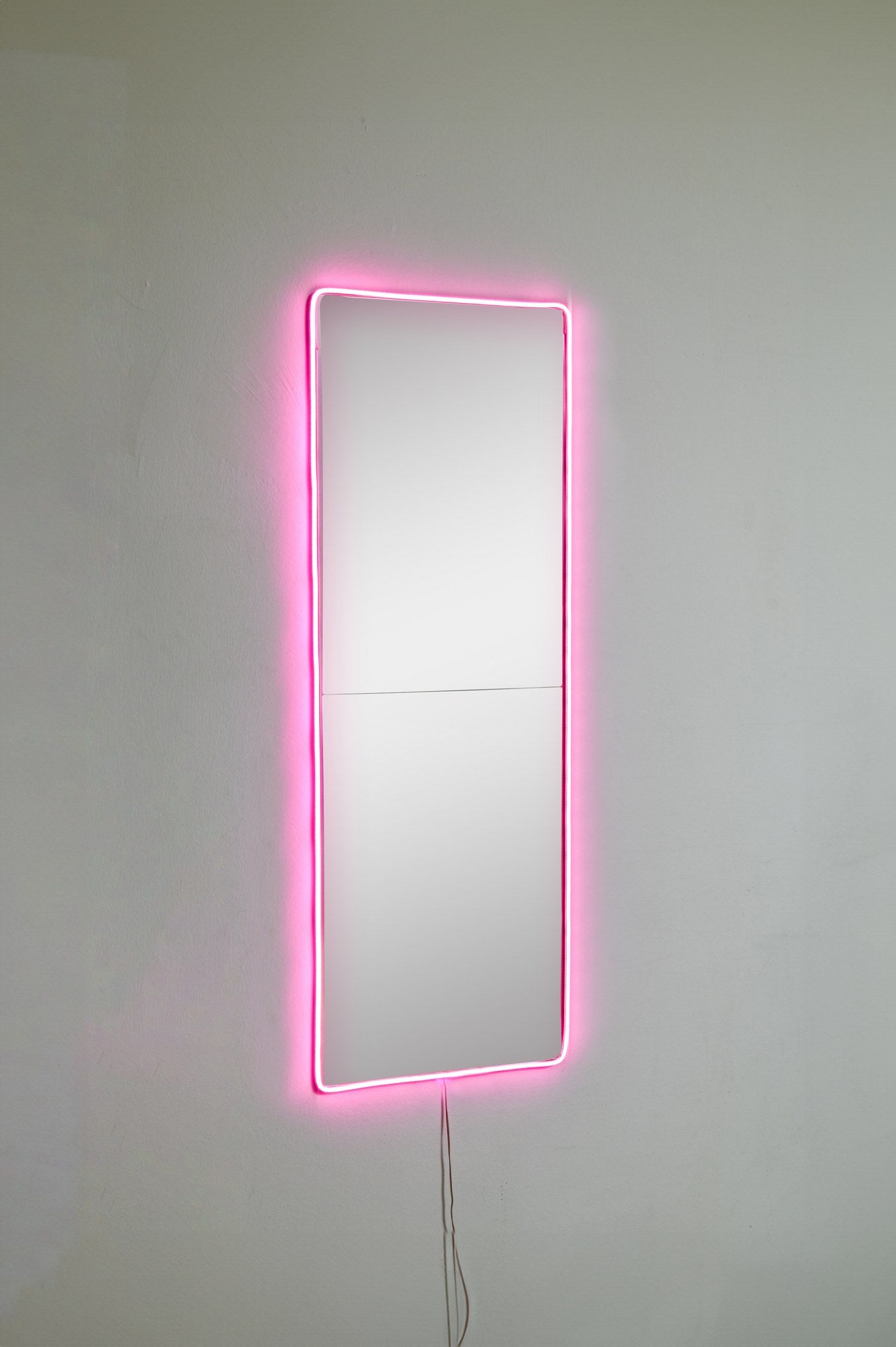 Espelho com Iluminação Led-Rectangular-Rosa
