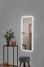 Espelho com Iluminação Led-Rectangular-Branco