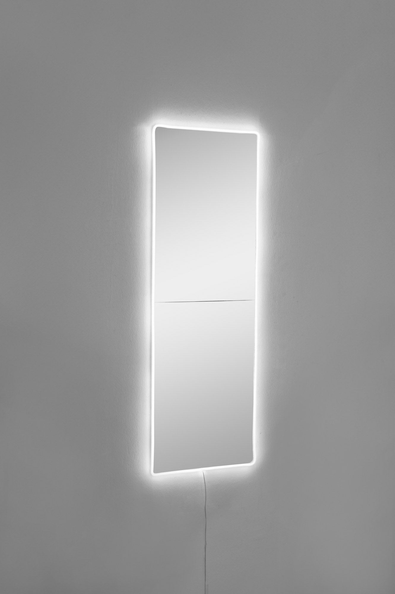 Espelho com Iluminação Led-Rectangular-Branco