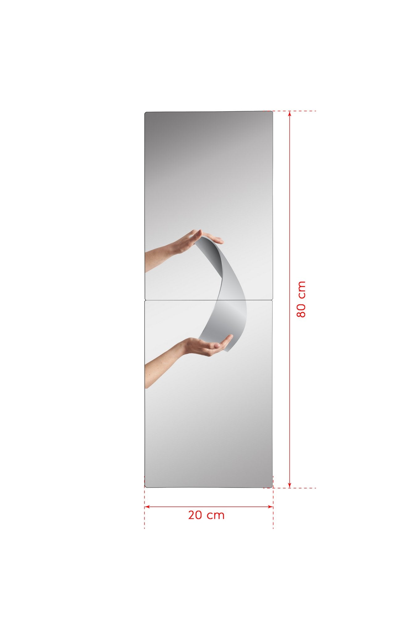 Espelho com Iluminação Led-Rectangular-Branco