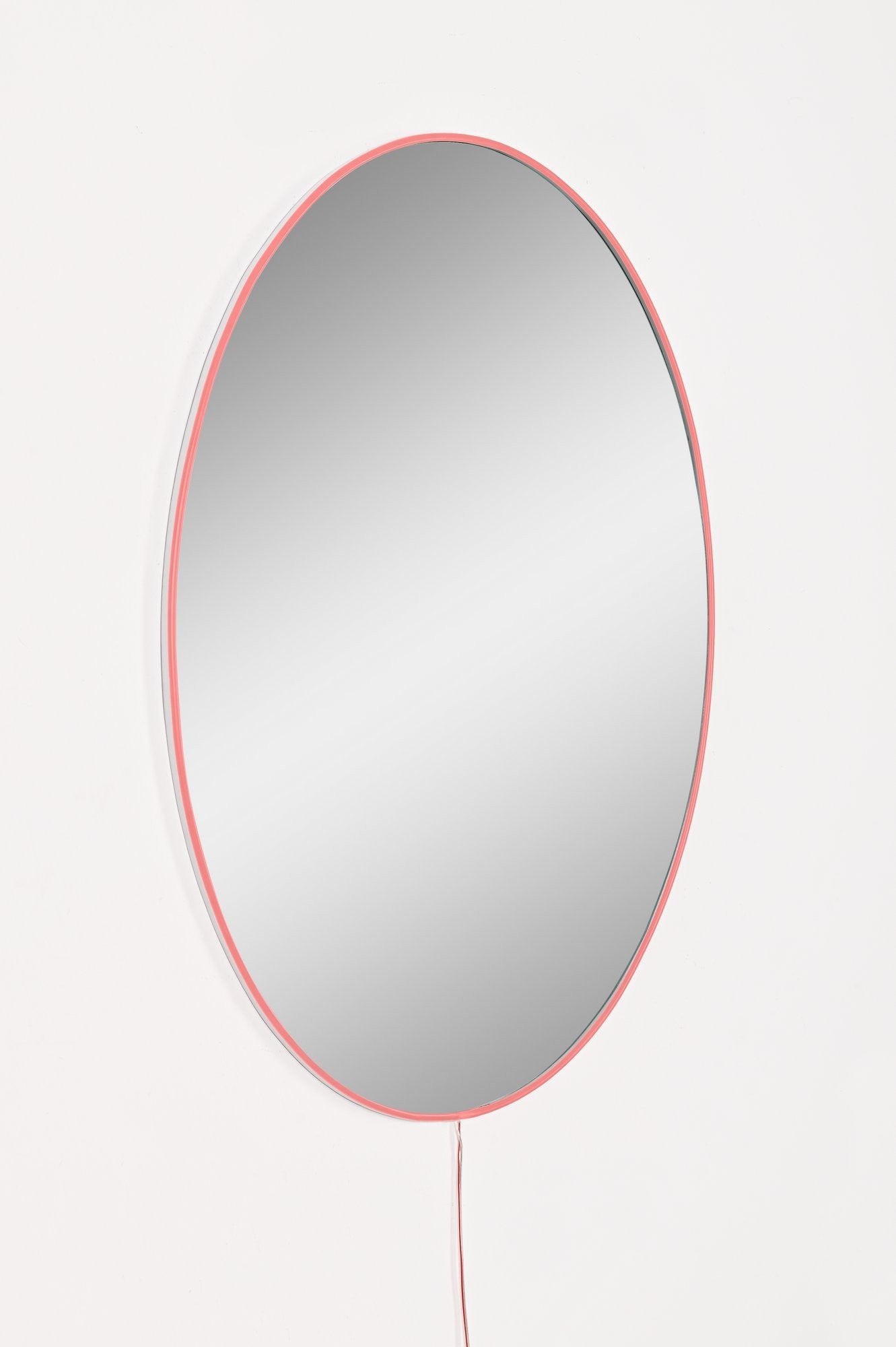Espelho com Iluminação Led-Elliptical-Rosa