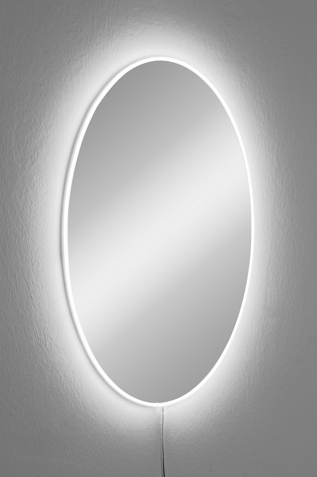 Espelho com Iluminação Led-Elliptical-Branco
