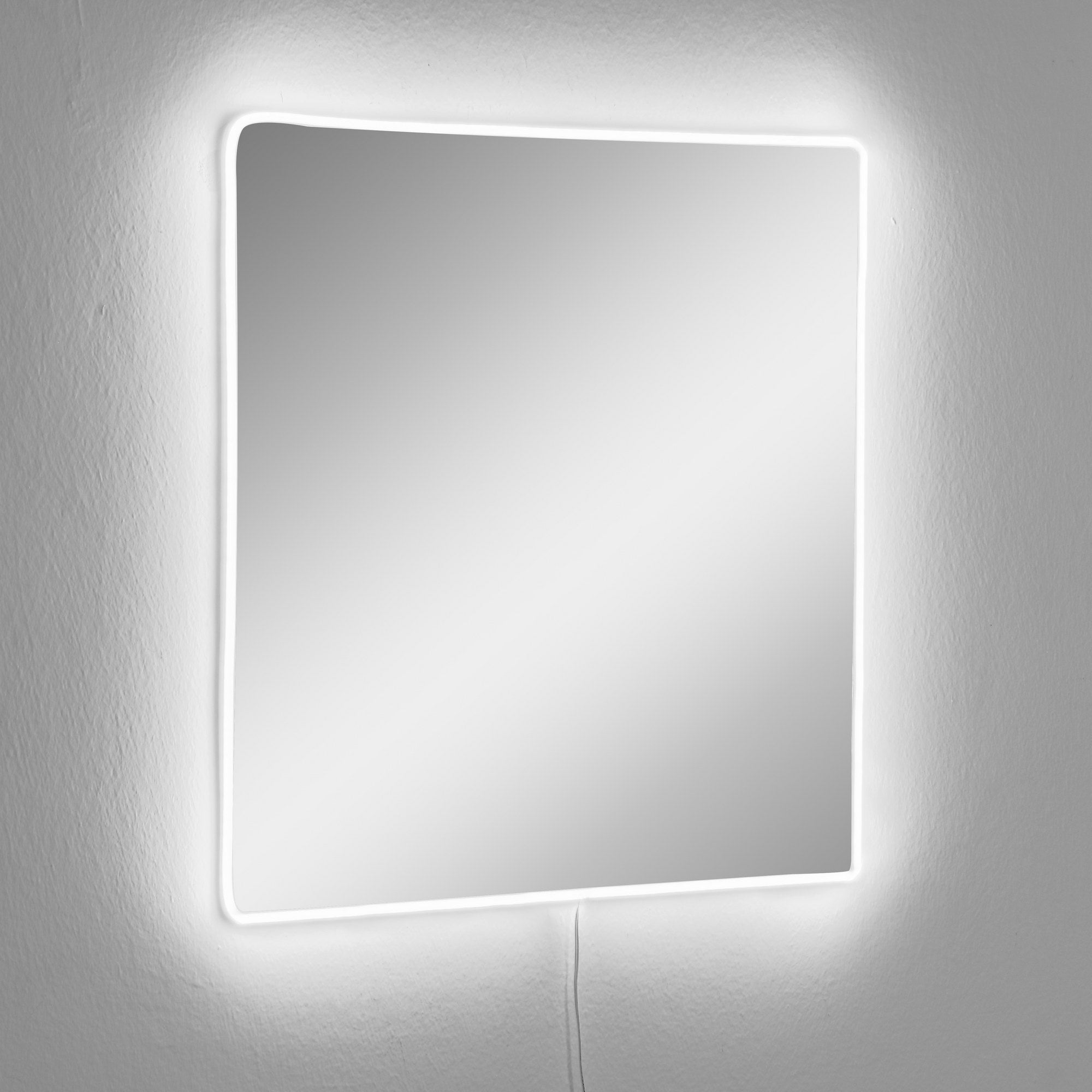 Espelho com Iluminação Led-Square-Branco