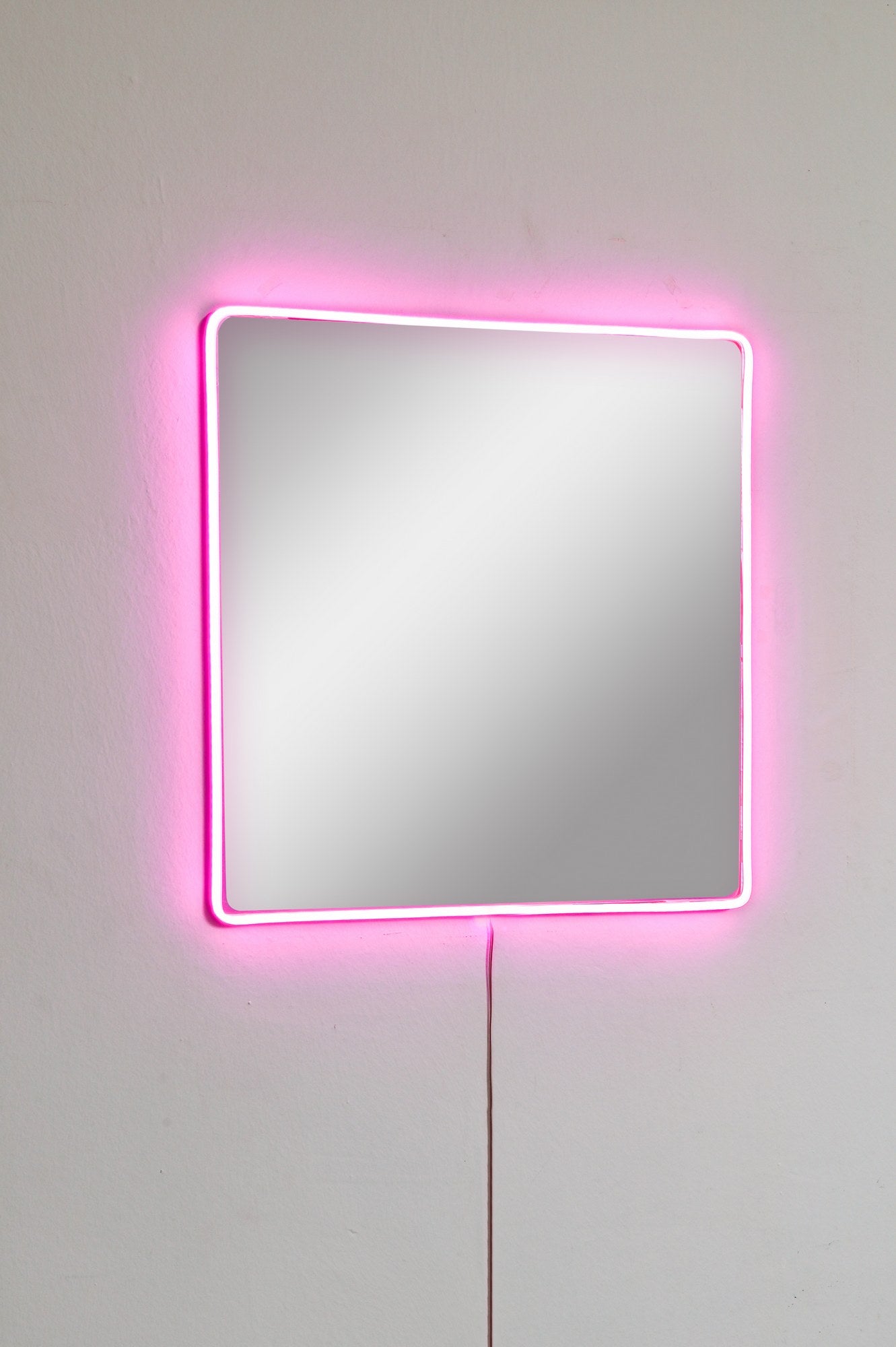 Espelho com Iluminação Led-Square-Rosa