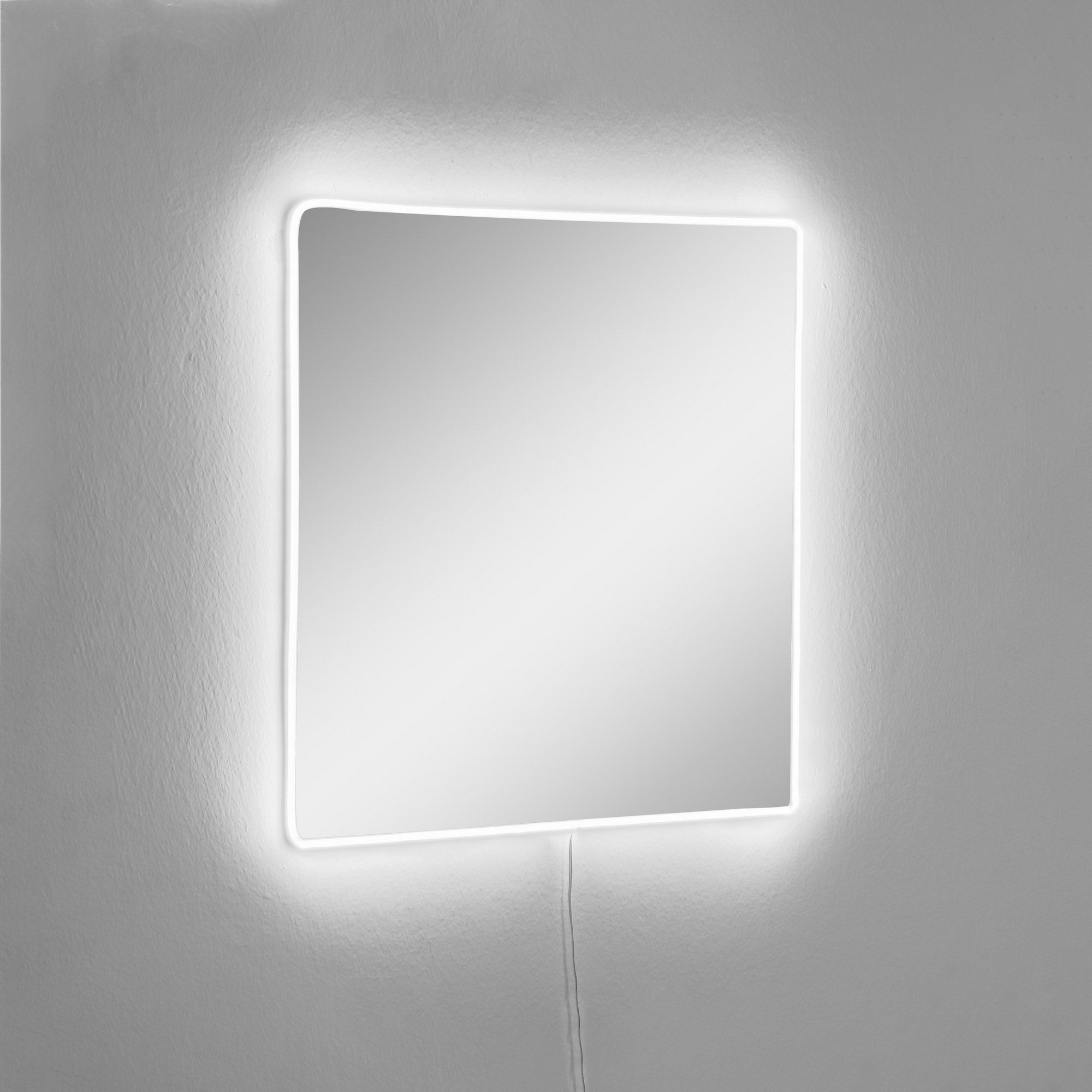 Espelho com Iluminação Led-Square-Branco