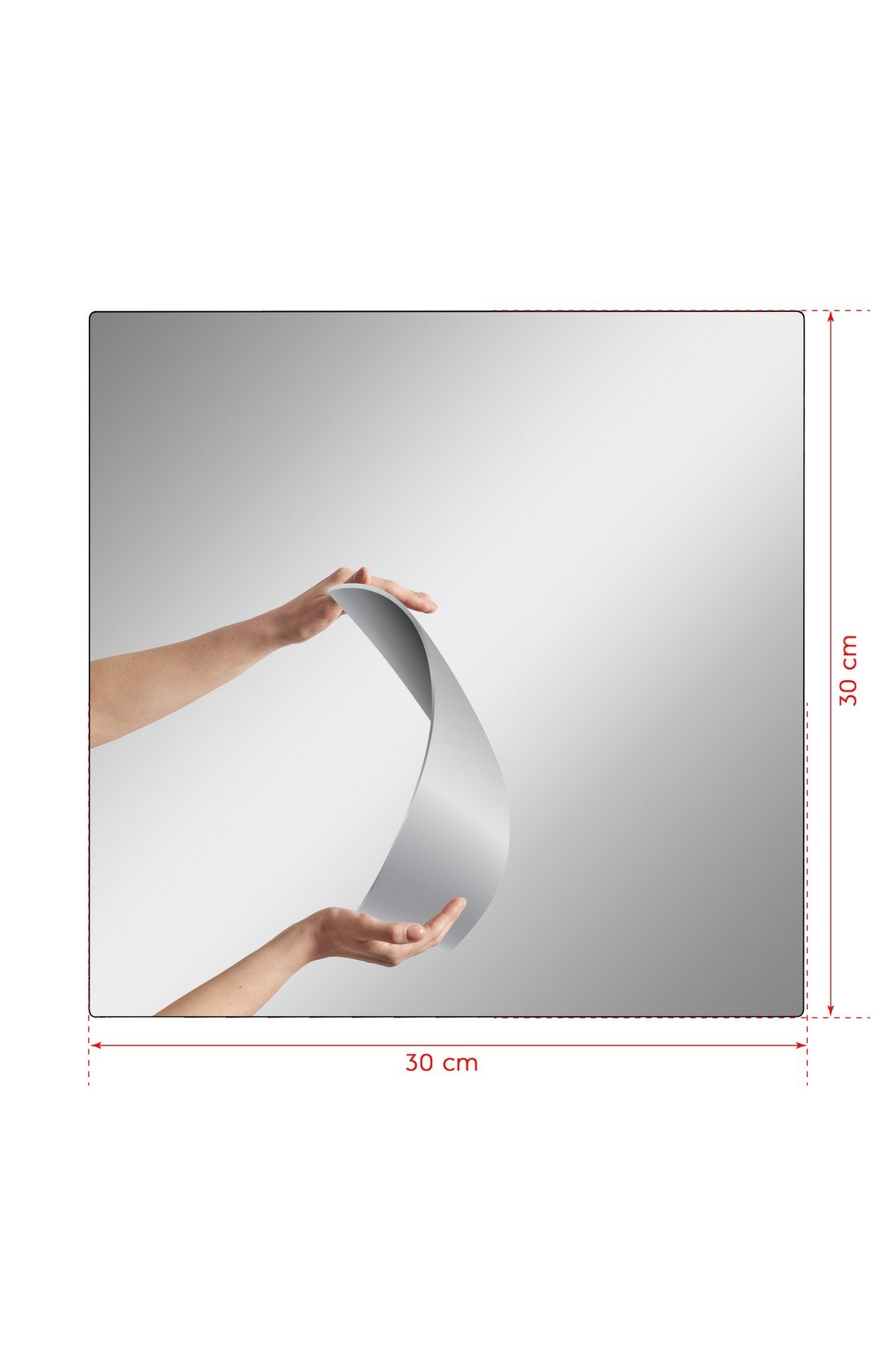 Espelho com Iluminação Led-Square-Branco