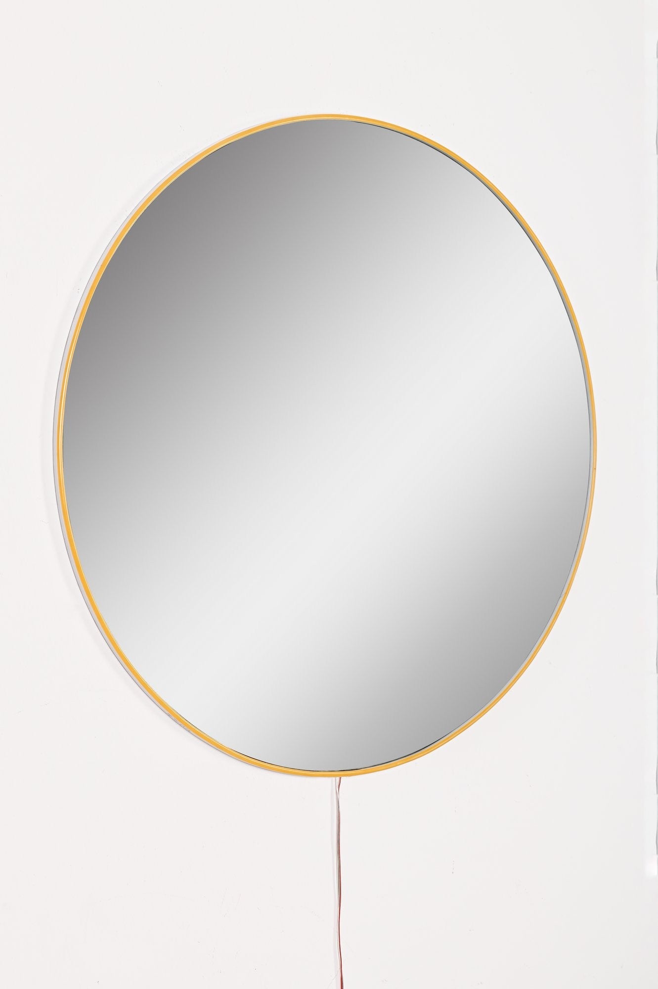 Espelho com Iluminação Led-Round-Amarelo