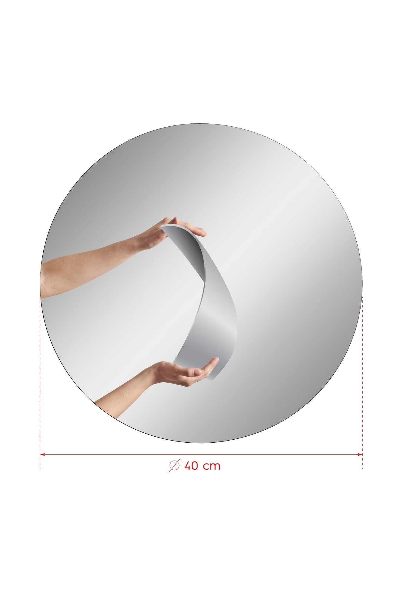 Espelho com Iluminação Led-Round-Amarelo