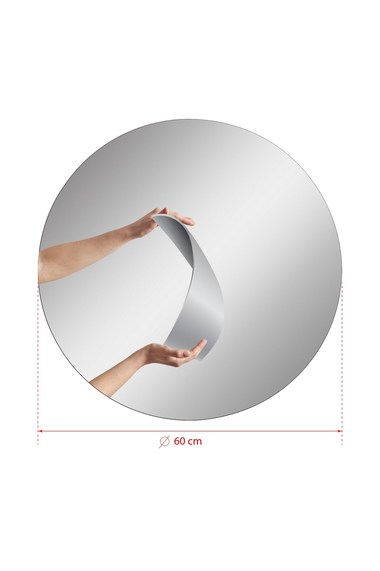 Espelho com Iluminação Led-Round-Amarelo