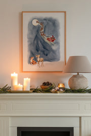 Quadro Decorativo com Moldura em Madeira Maciça 2 cm, Impressão Digital em MDF, Multicolor, 33 x 48 cm – Tekhamcerceve102 (786DKT1105)