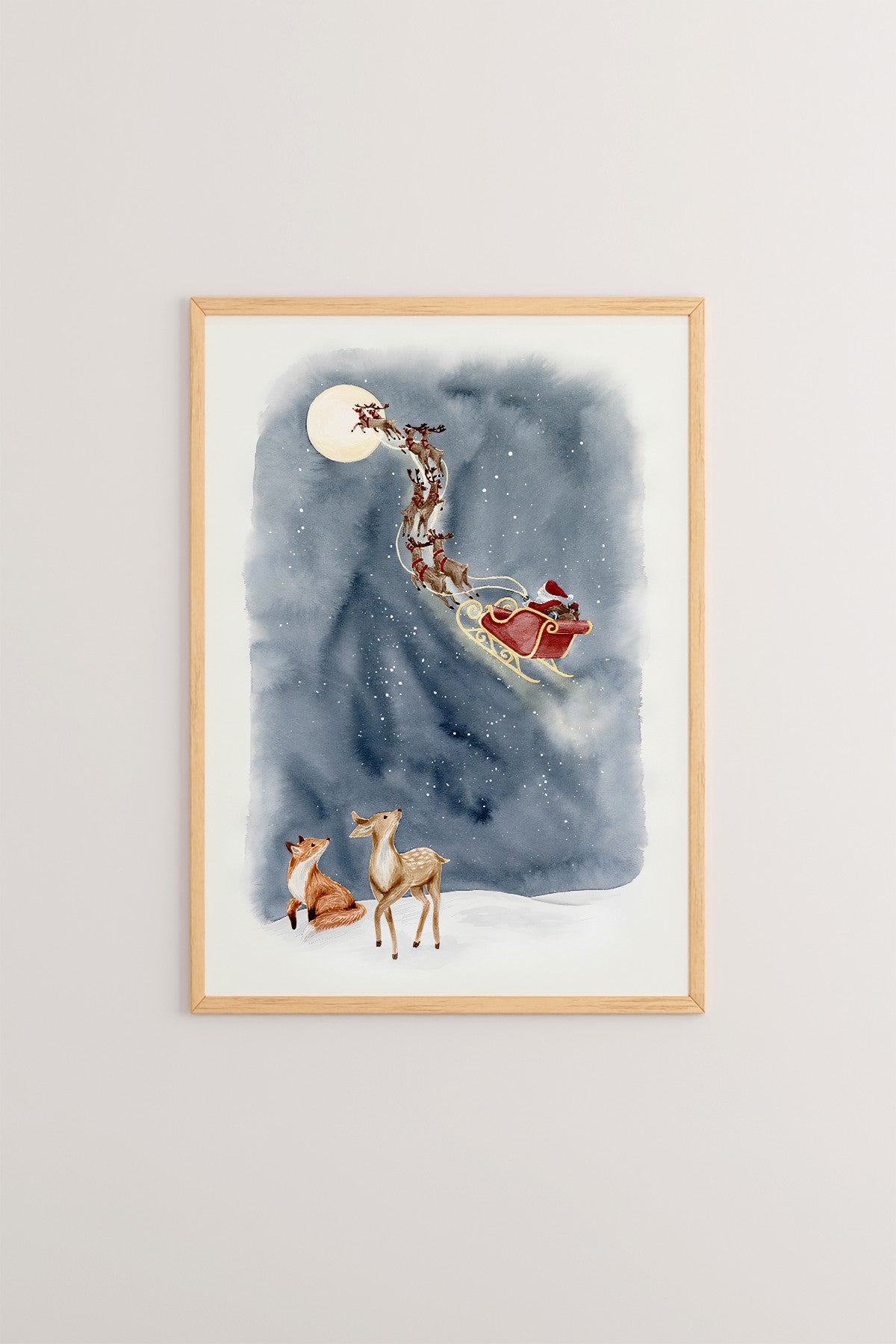 Quadro Decorativo com Moldura em Madeira Maciça 2 cm, Impressão Digital em MDF, Multicolor, 33 x 48 cm – Tekhamcerceve102 (786DKT1105)