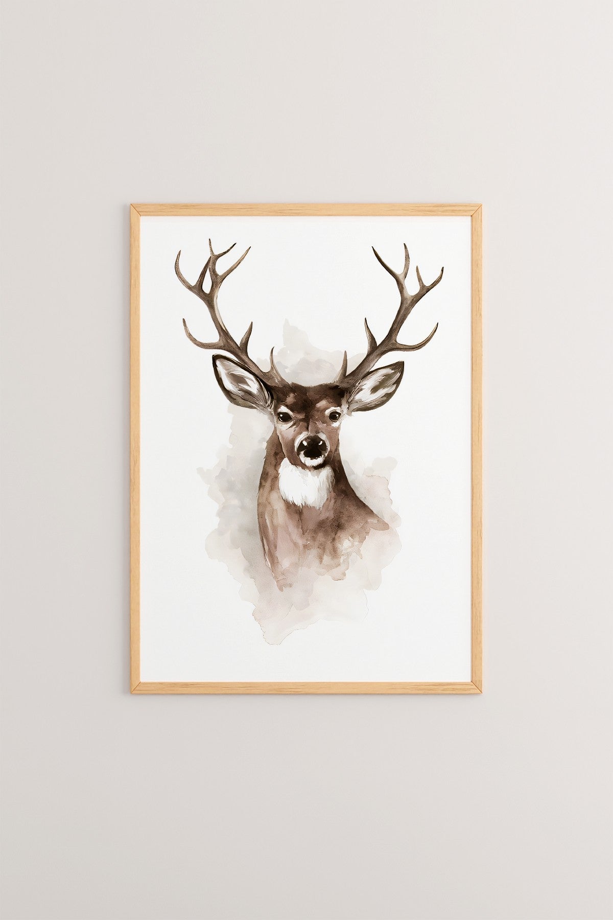 Quadro Decorativo Multicolor em Madeira Maciça - Arte Digital Emoldurada 33x48cm