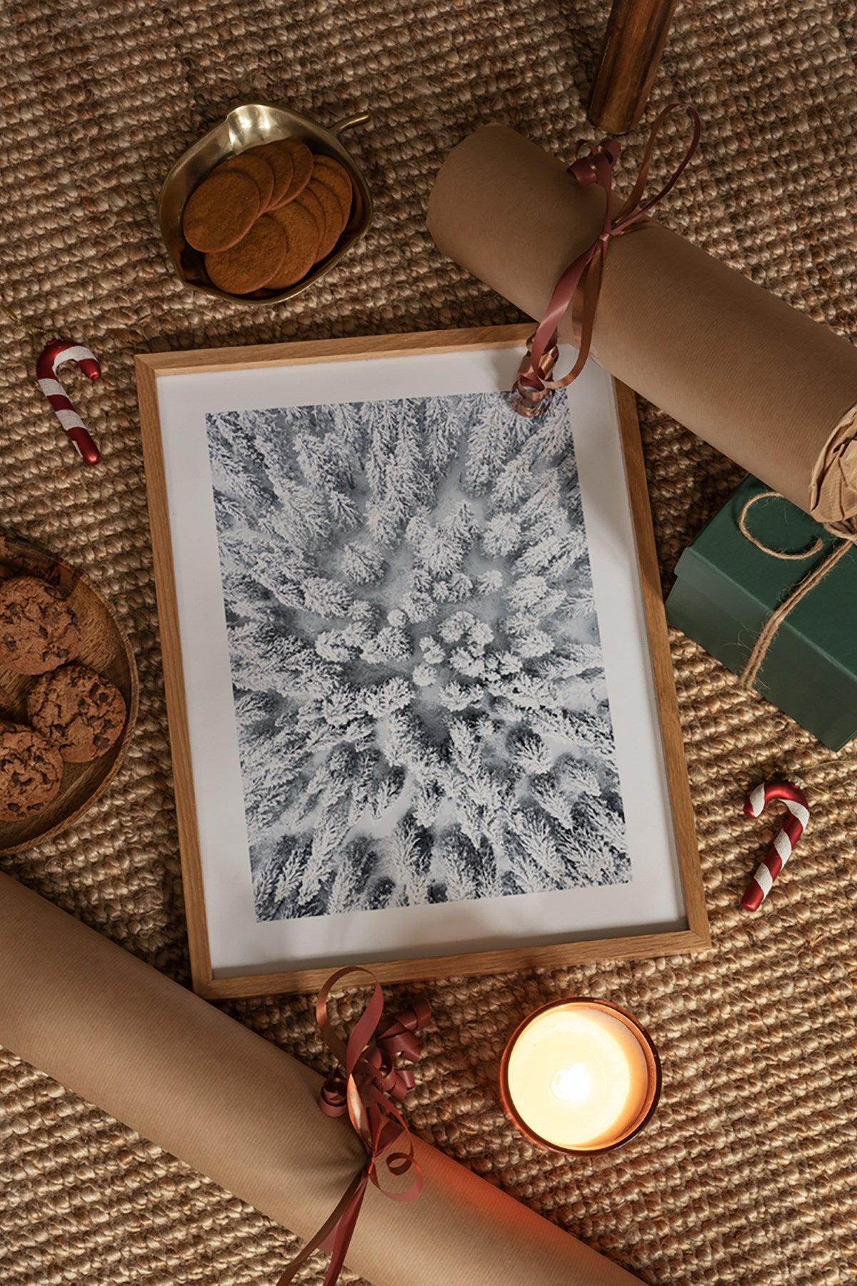 Quadro Decorativo Multicolor em Madeira Maciça - Impressão Digital Premium 33x48cm