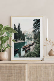 Quadro Decorativo Multicolor em Madeira Maciça - Arte Digital Emoldurada 33x48cm