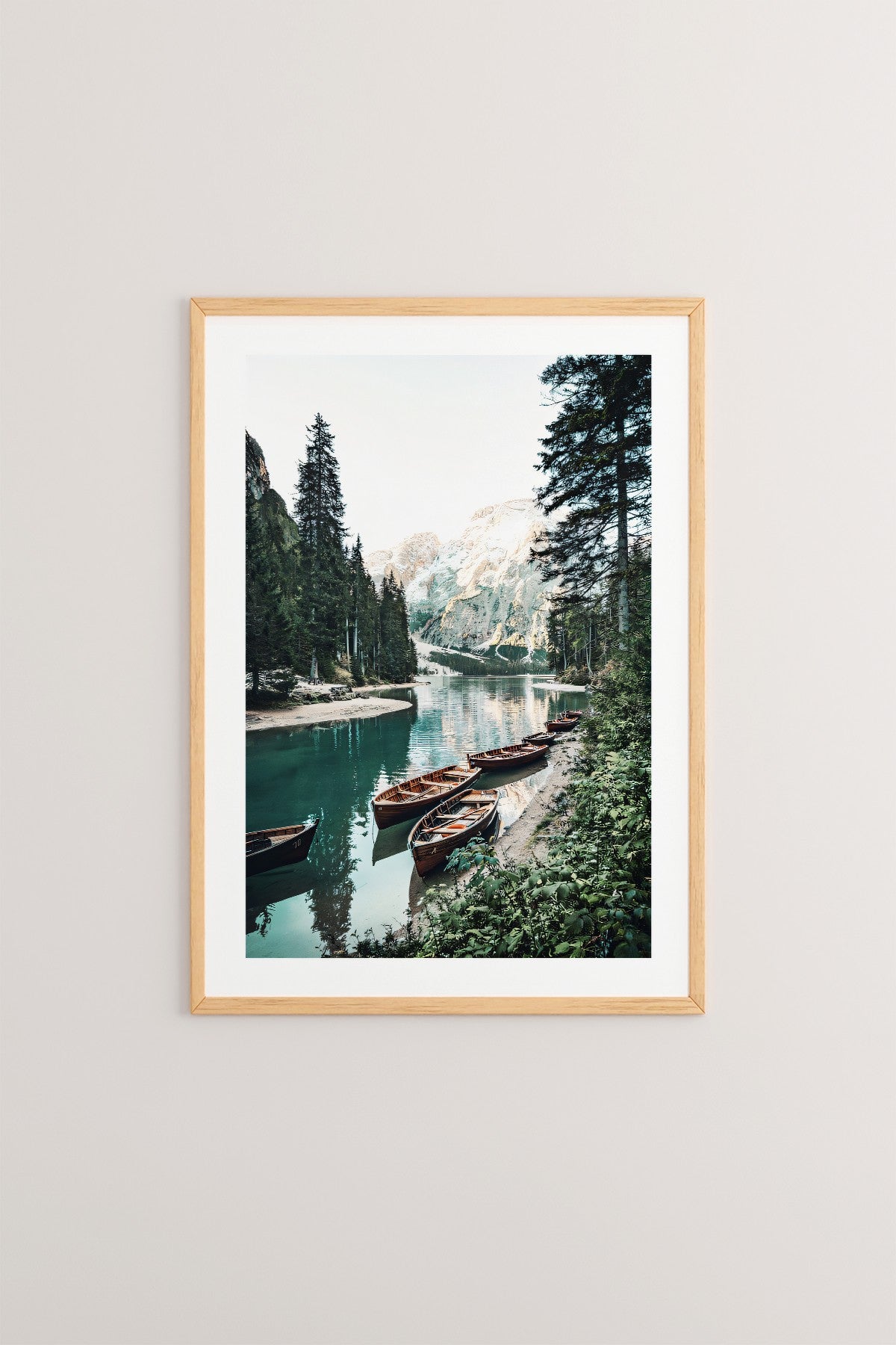 Quadro Decorativo Multicolor em Madeira Maciça - Arte Digital Emoldurada 33x48cm