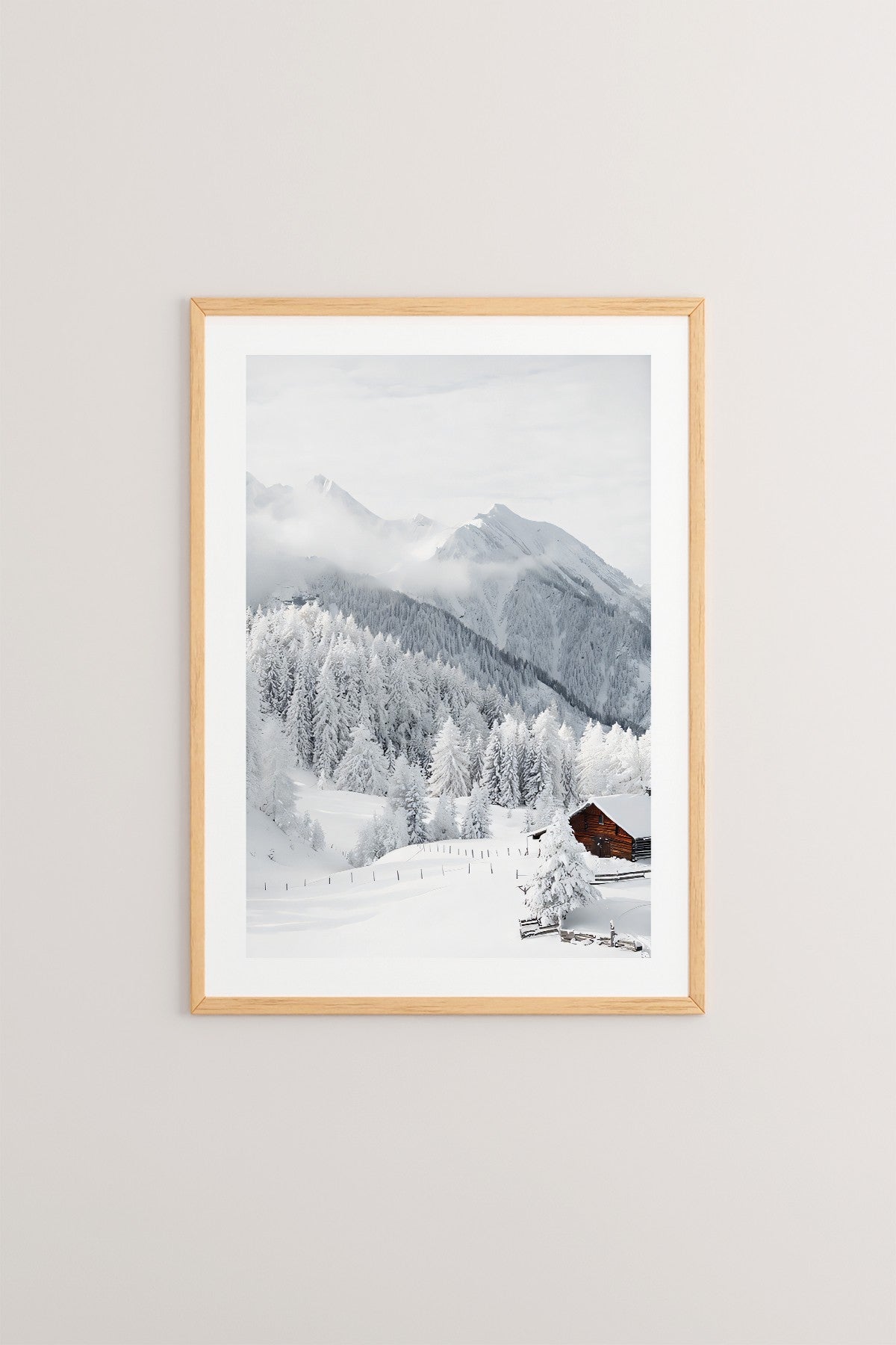 Quadro Decorativo Multicolor em Madeira Maciça - Arte Digital Emoldurada 33x48cm