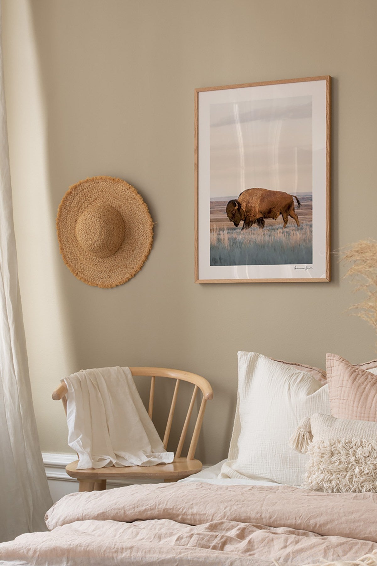 Quadro Decorativo Multicolor em Madeira Maciça - Arte Digital Emoldurada 33x48cm