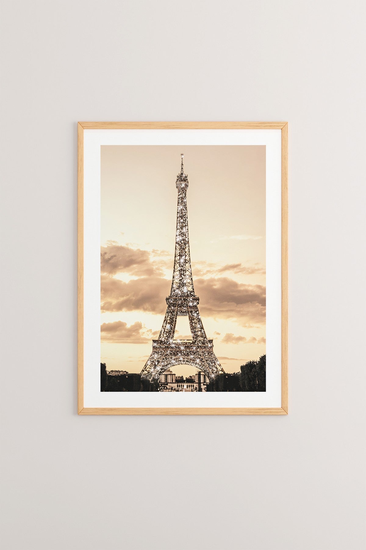 Quadro Decorativo Multicolor em Madeira Maciça - Arte Digital Emoldurada 33x48cm