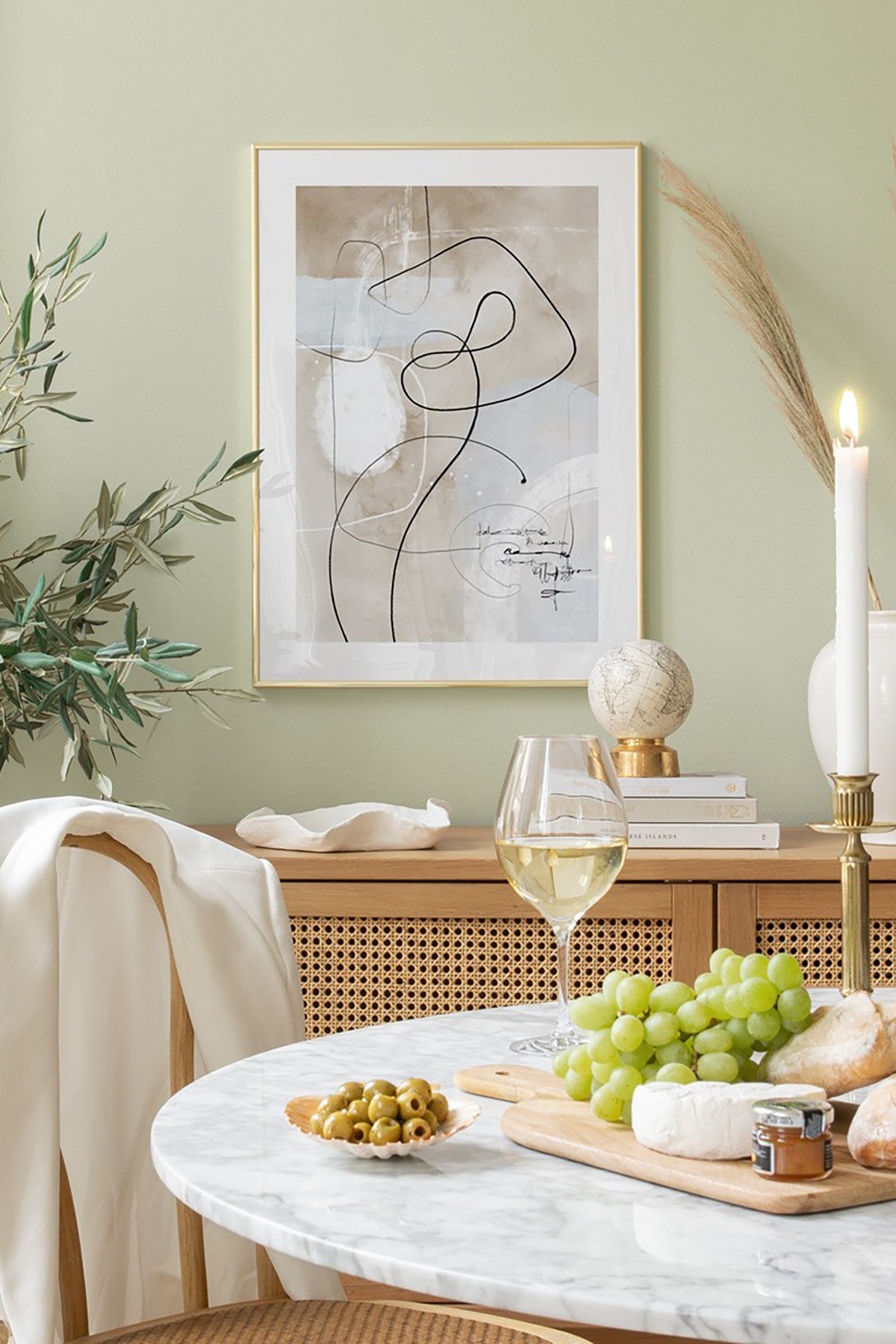 Quadro Decorativo Multicolor em Madeira Maciça - Arte Digital Emoldurada 33x48cm