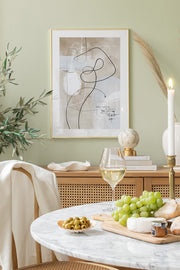 Quadro Decorativo Multicolor em Madeira Maciça - Arte Digital Emoldurada 33x48cm